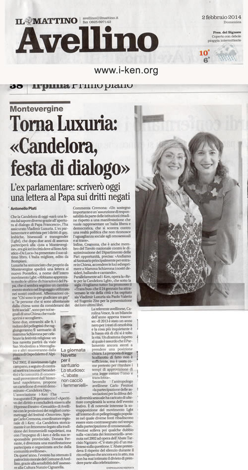 CANDELORA IL MATTINO